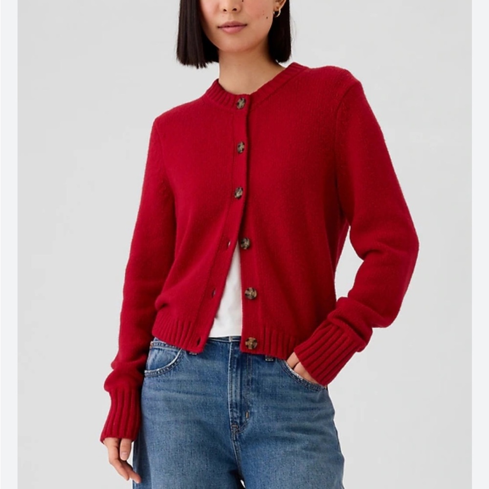 GAP cashsoft crop cardigan